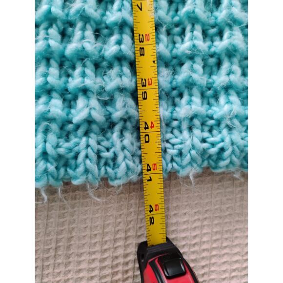 Large Soft Light Turquoise/Baby Blue Old Navy Knit Infinity Scarf. Cozy. Winter - Picture 2 of 4